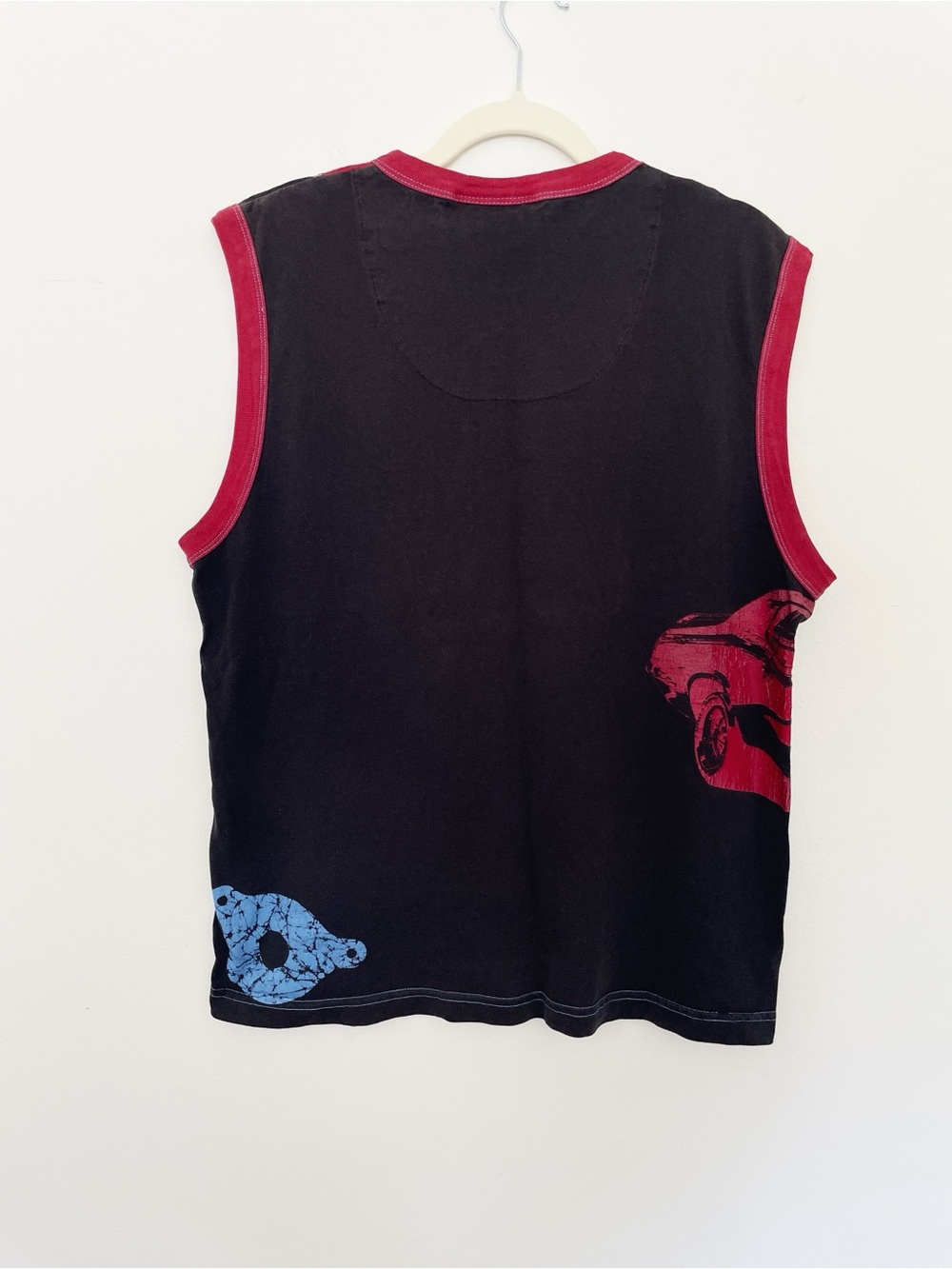 Vintage Y2K Men’s Racing Tank Top Race Car Graphic No Boundaries Muscle Ringer M - Picture 3 of 7
